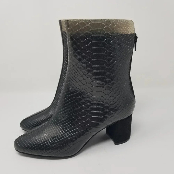 Charles & Keith Snake Print See-Through Boots 37 - Picture 3 of 13